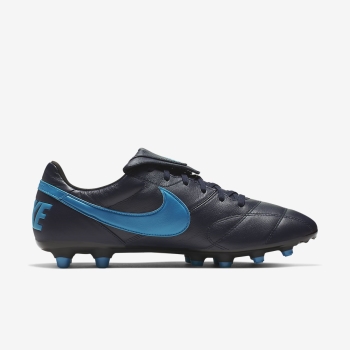 Nike Premier II FG - Fodboldstøvler - Obsidian/Sort/LyseBlå | DK-11748